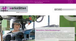 Desktop Screenshot of hephata-werkstaetten.de